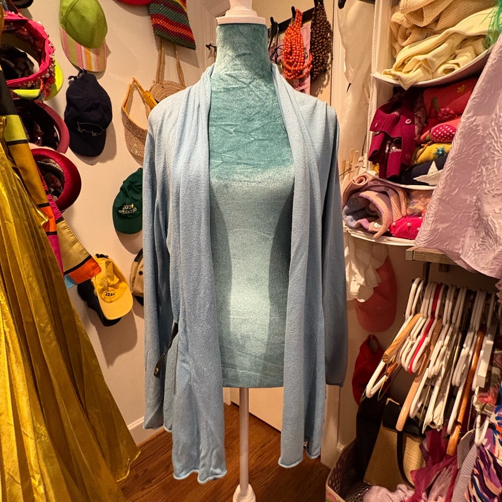 Fever Blue Cardigan Sweater Set